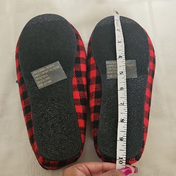 Torrid Red and Black Checkered Moccasin Slippers - Picture 10 of 16